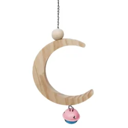 Wooden Swing Bird Perch Toys with Bell