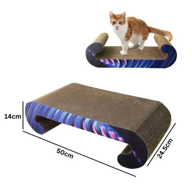 Cat Scratcher Cardboard with Premium Scratch Textures Design