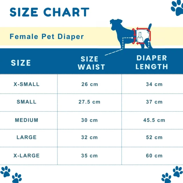 Male and Female Pet Diapers