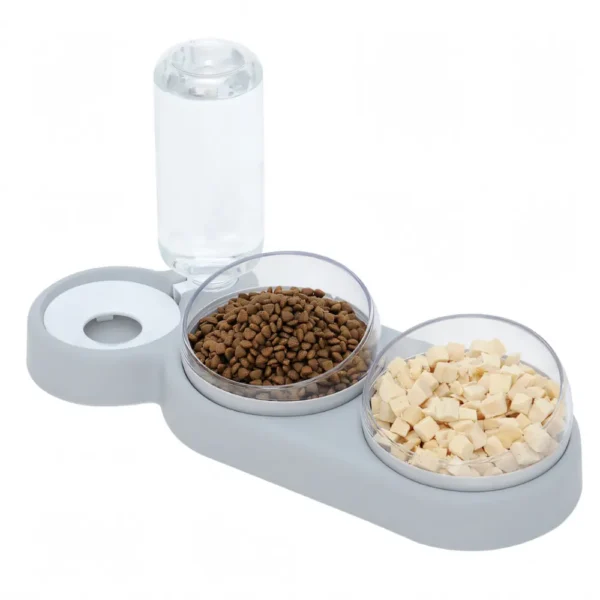 Pet Feeder Bowl With Automatic Drinking Bowl