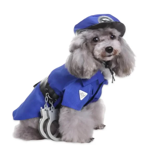 Soft Fabric Dog Police Clothe
