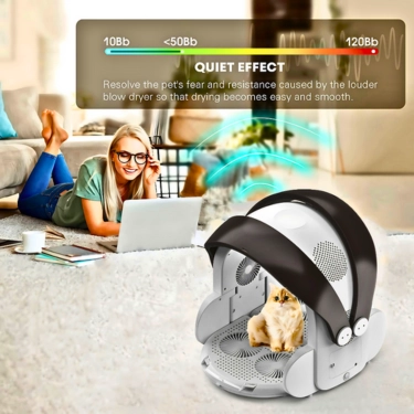 Automatic Pet Hair Dryer Box for Small Pets (6)