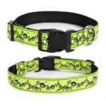 Dusty Orange Dog Collar Tribal Pattern Adjustable Puppy