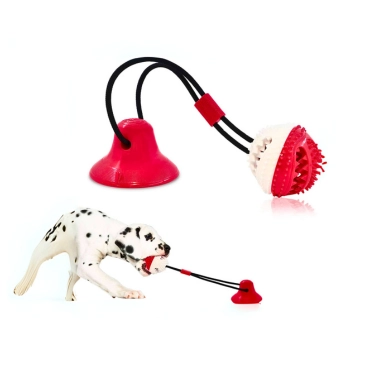Rubber Suction Cup Dog Toy